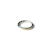 May club -【Chooke】TWIST STAMPING NARROW RING - GOLD THUNDER